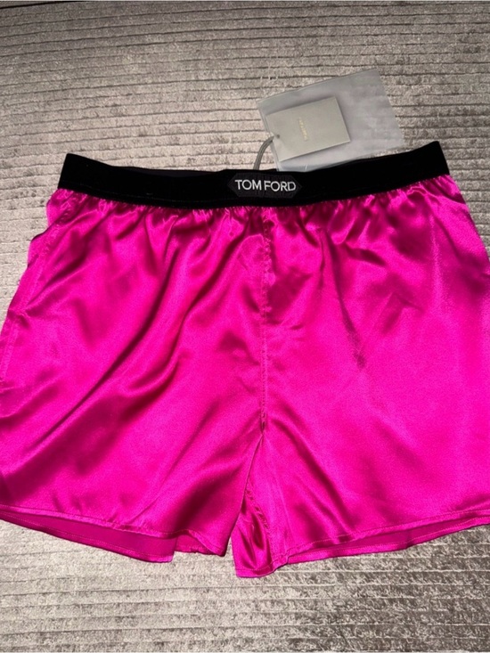 Tom Ford Pants - Tom Ford Women's Hot Pink Satin Shorts